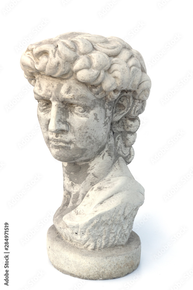 Obraz premium David statue isolated on white background.