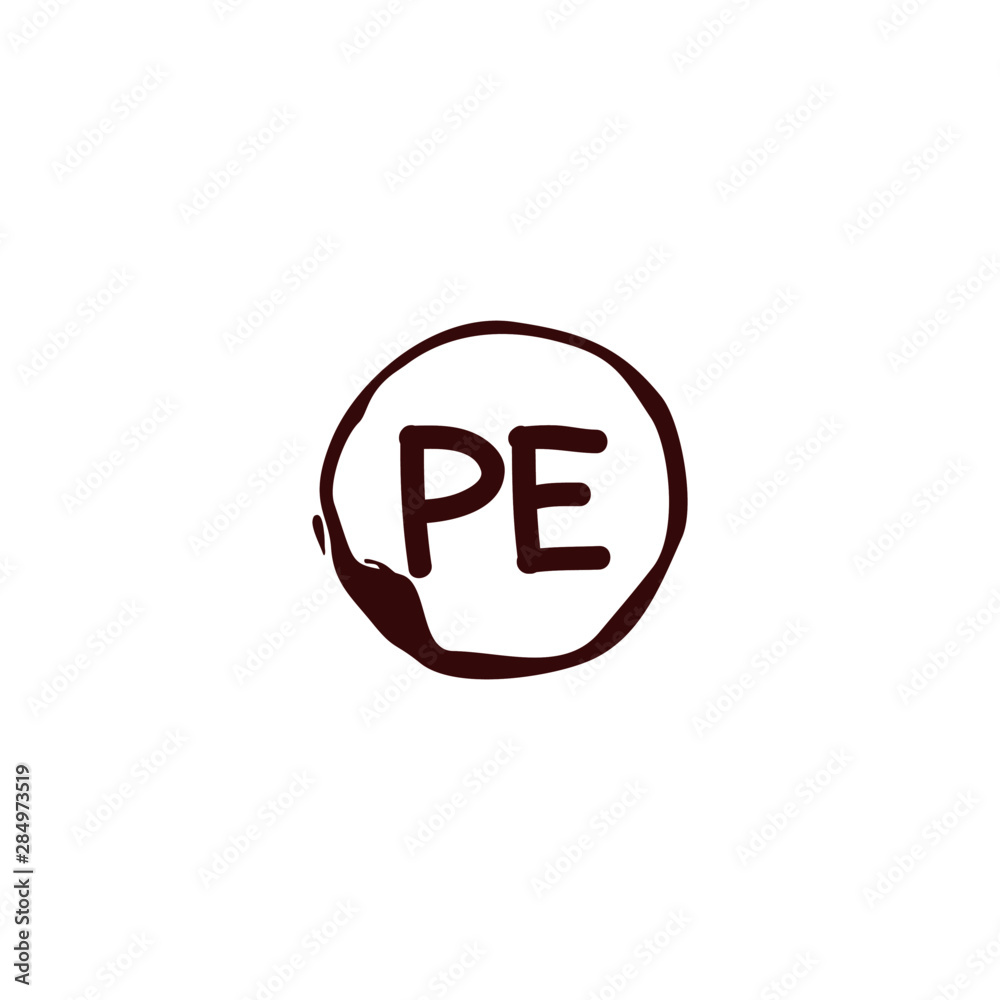 P E PE Initial logo template vector. Letter logo concept P E PE Initial logo template vector. Letter logo concept