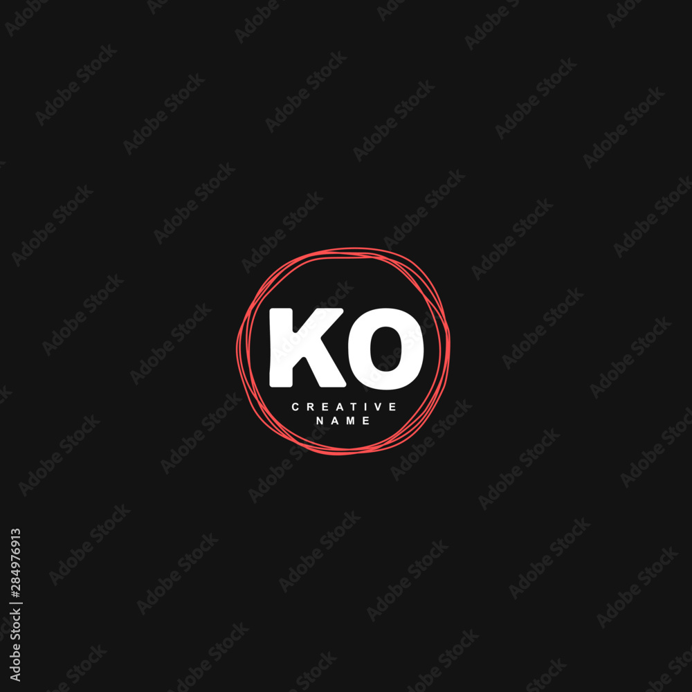 K O KO Initial logo template vector. Letter logo concept K O KO Initial logo template vector. Letter logo concept