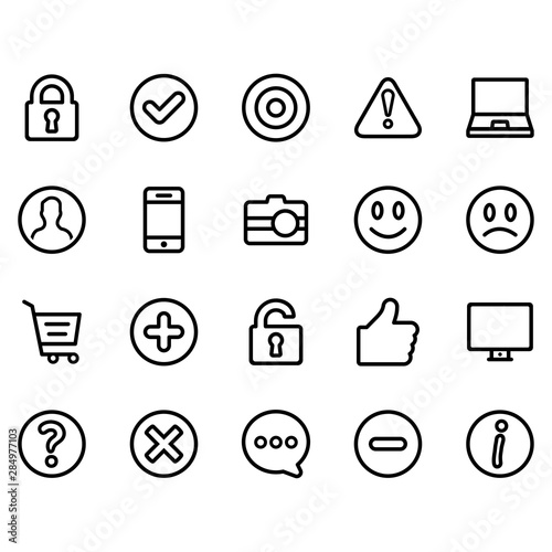 UI Line Icon Set - 3