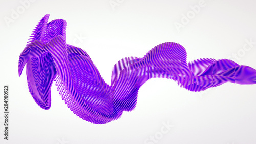 Schilderij op canvas Elegant stream of smoke, particles