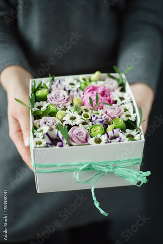 nice buquet in the hands photo