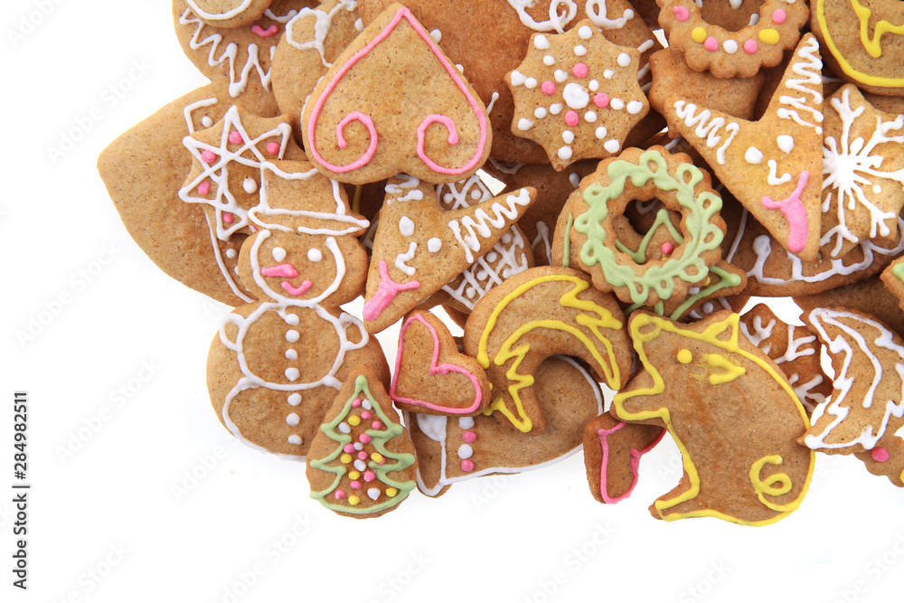 christmas ginger bread isolated