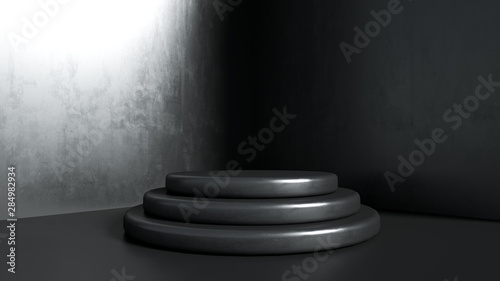 Beautiful luxury background pedestal. 3d illustration, 3d rendering.