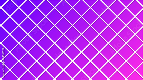 Diagonal Lines Vector Plaid Pattern with Pink Purple Gradient Background for Designs Web Design Banner Poster etc.