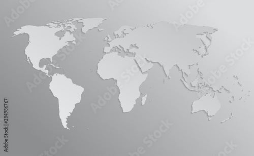 World map vector template  worldwide info graphic