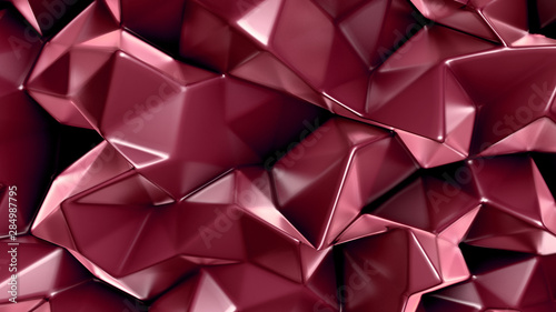 Abstract triangle crystal background. 3d illustration  3d rendering.