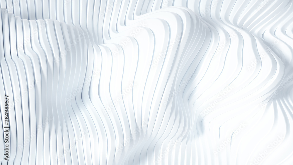 Elegant smooth wave lines background. 3d illustration, 3d rendering. Elegant smooth wave lines background. 3d illustration, 3d rendering.