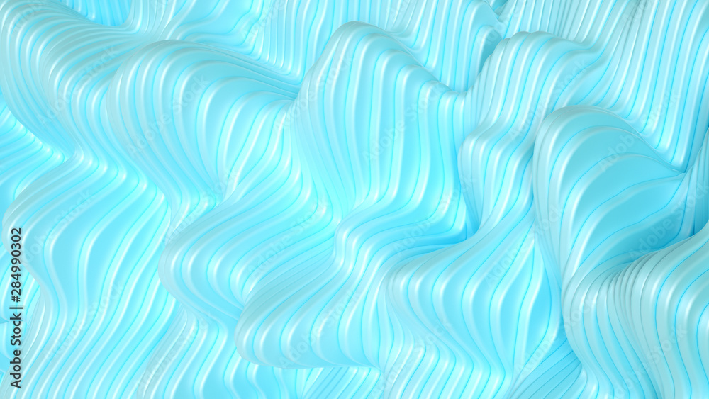 Elegant smooth wave lines background. 3d illustration, 3d rendering. Elegant smooth wave lines background. 3d illustration, 3d rendering.