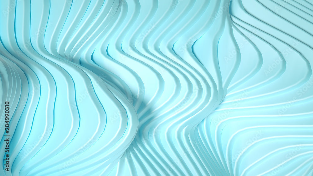 Elegant smooth wave lines background. 3d illustration, 3d rendering. Elegant smooth wave lines background. 3d illustration, 3d rendering.
