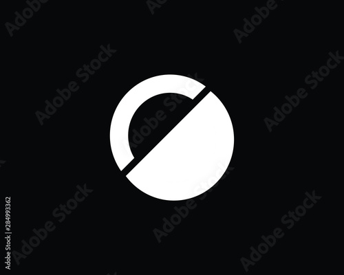 Outstanding Professional Elegant Trendy Awesome Artistic Black and White Color OO CD OC OD Initial Based Alphabet Icon Logo