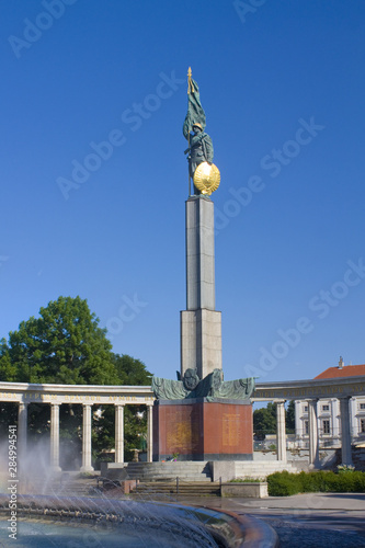 Monument to Soviet soldiers on the Schwarzenbergplatz square in Vienna, Austria