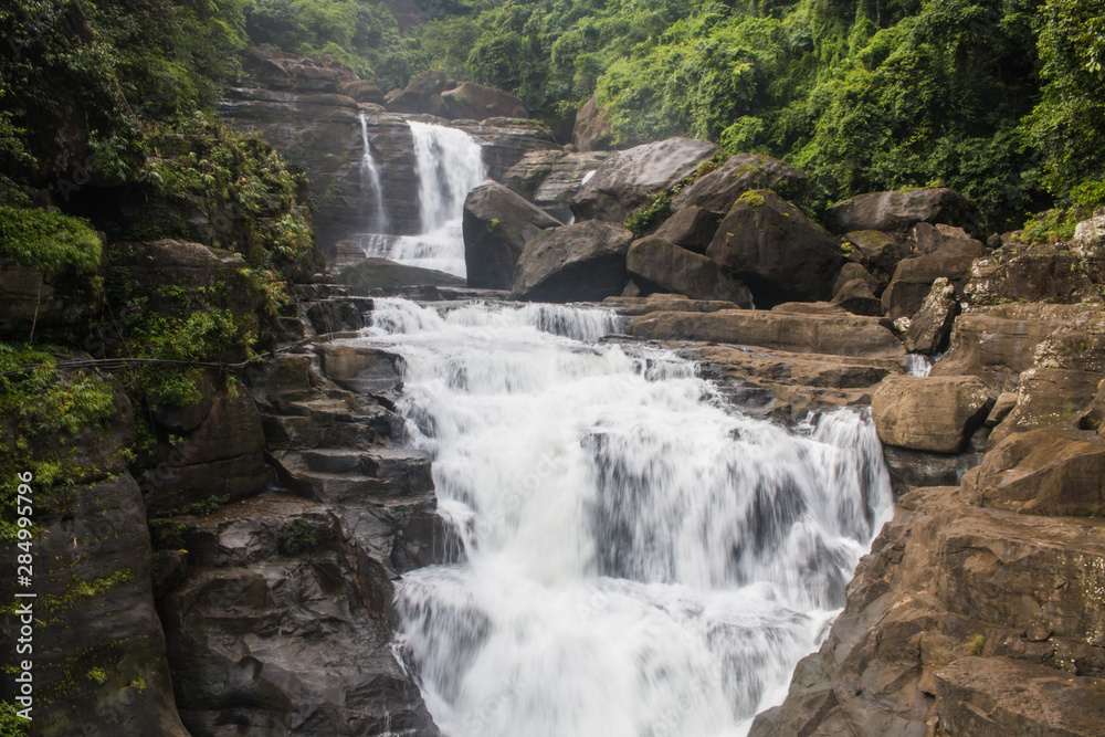 Fototapeta premium Beautiful Borhill Falls in Meghalaya, India