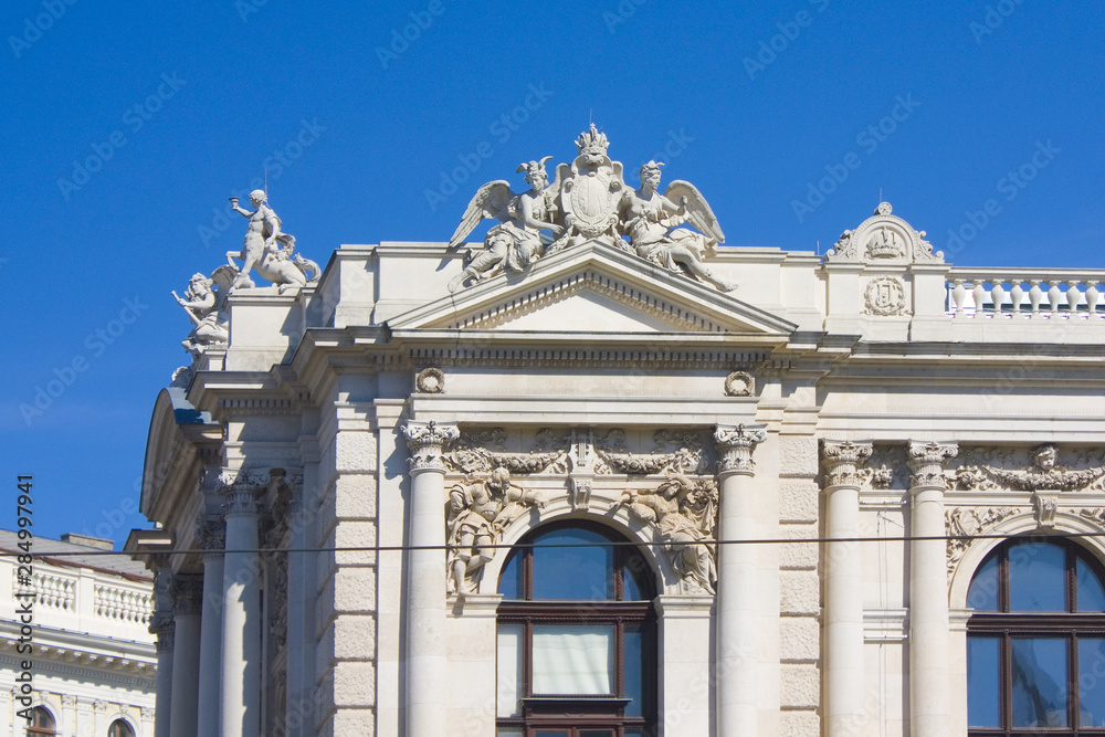 Famous Burgtheater (Imperial Court Theatre) in Vienna, Austria