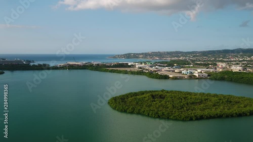 Aerial Jamaica Montego Bay March 2019 Sunny Day 30mm 4K Inspire 2   Aerial video of central Montego Bay on a beautiful sunny day. photo