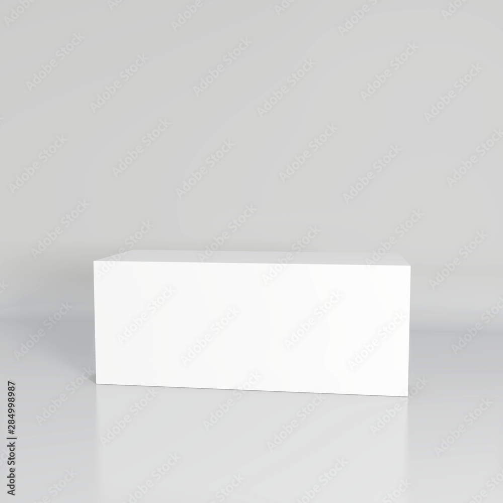 Empty room with a pedestal for presentation. 3d rendering Empty room with a pedestal for presentation. 3d rendering