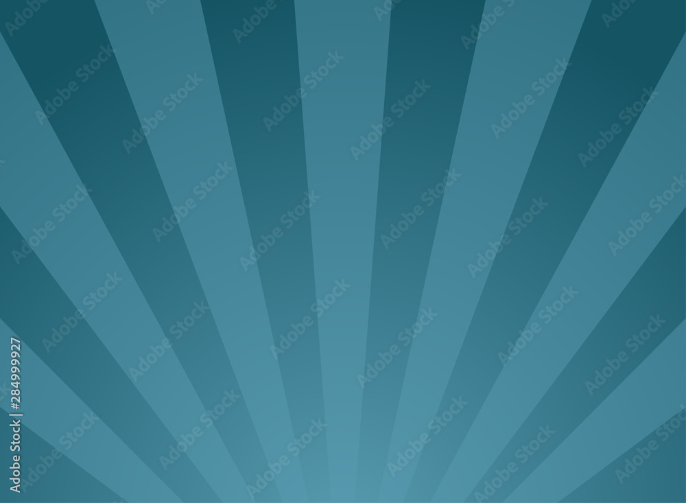 Sunlight background. blue color burst background with white highlight.