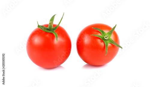 Tomatoes isolated on white background.