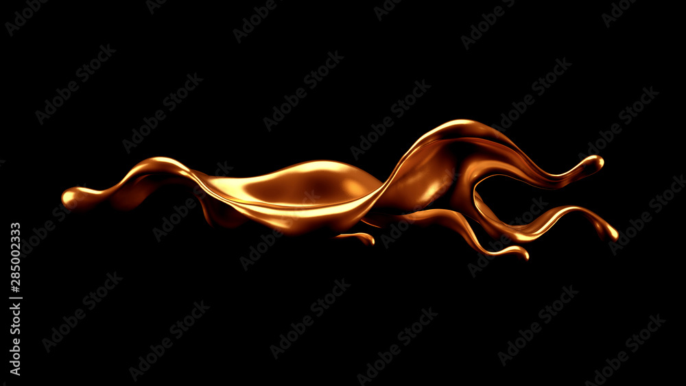 Luxury elegant splash liquid gold. 3d illustration, 3d rendering. Luxury elegant splash liquid gold. 3d illustration, 3d rendering.