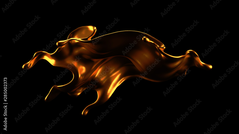 Luxury elegant splash liquid gold. 3d illustration, 3d rendering. Luxury elegant splash liquid gold. 3d illustration, 3d rendering.
