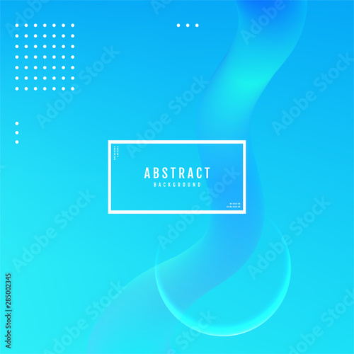 Blue Template for the design of a website landing page or background. Blue Fluid shapes composition.