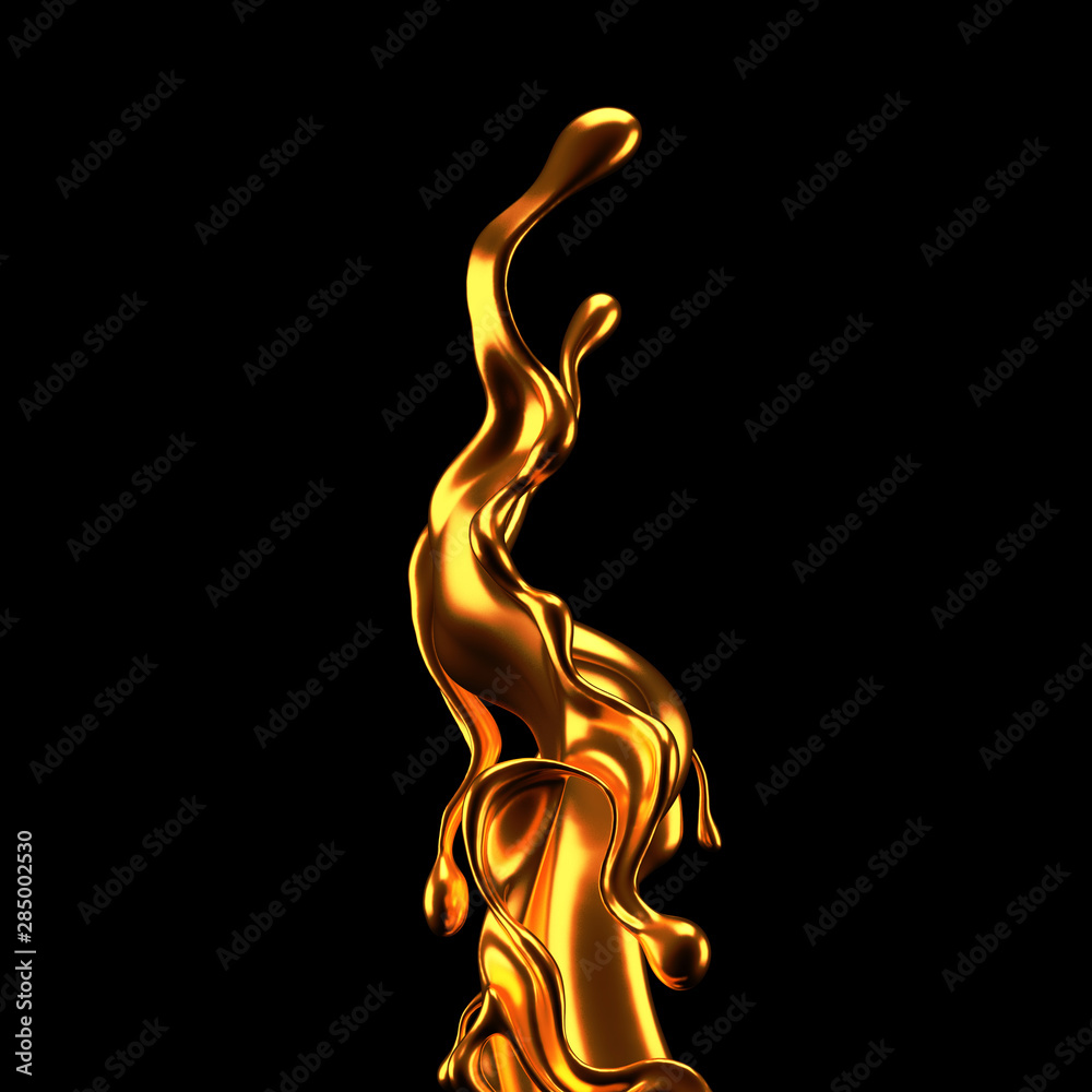 Luxury elegant splash liquid gold. 3d illustration, 3d rendering. Luxury elegant splash liquid gold. 3d illustration, 3d rendering.