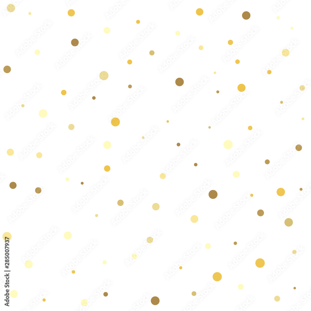 Gold dots on a white background. Gold dots.