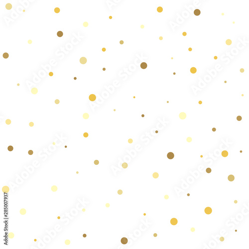 Gold dots on a white background. Gold dots.