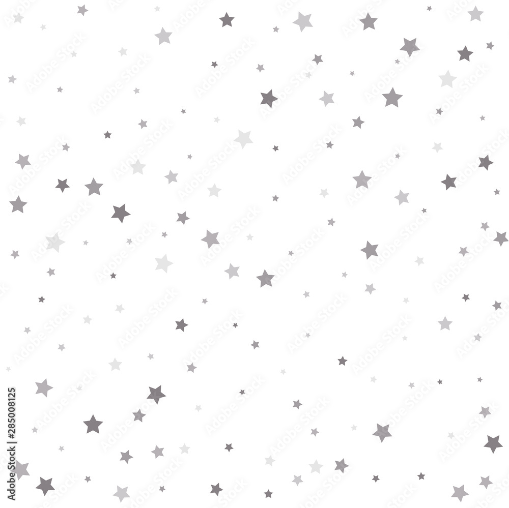 Sparkle tinsel elements celebration graphic design. Silver flying stars confetti magic cosmic christmas vector. Sparkle tinsel elements celebration graphic design. Silver flying stars confetti magic cosmic christmas vector.