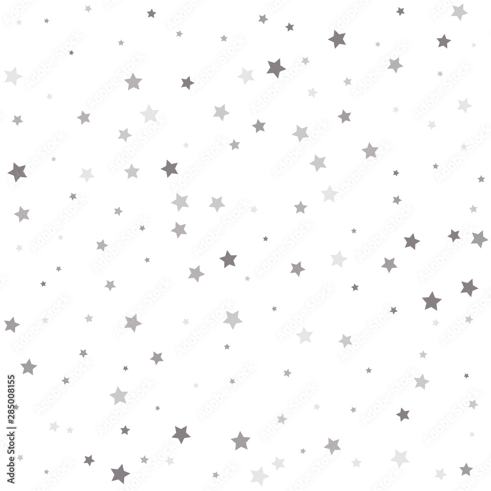 Shiny background. Abstract pattern of random falling silver stars. Shiny background. Abstract pattern of random falling silver stars.