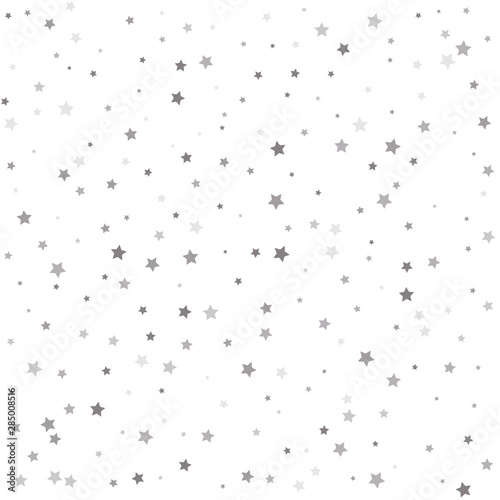 Sparkle tinsel elements celebration graphic design. Falling silver stars abstract decoration for party, birthday celebrate, anniversary or event, festive.