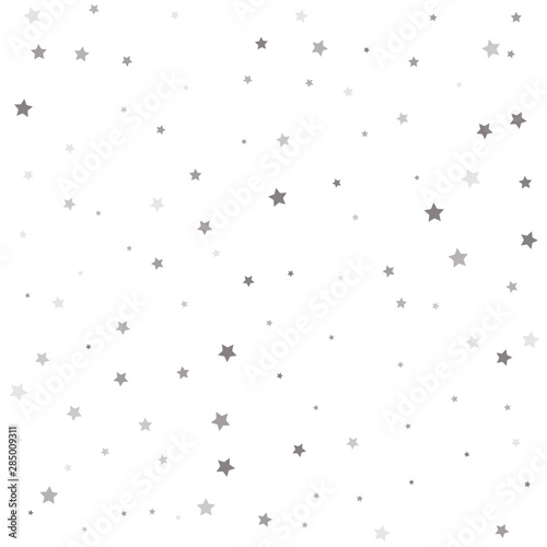 Premium sparkles stardust background pattern. Silver stars.