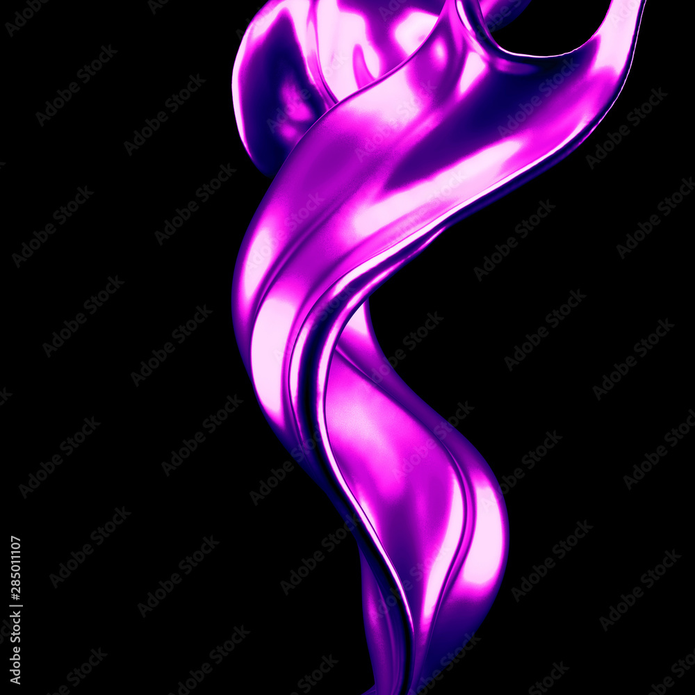 Naklejka premium Luxury elegant splash liquid gold. 3d illustration, 3d rendering.