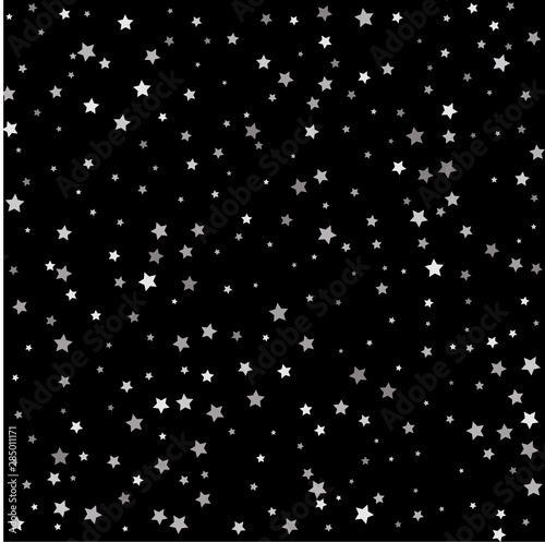 Silver stars. Premium sparkles stardust background pattern.