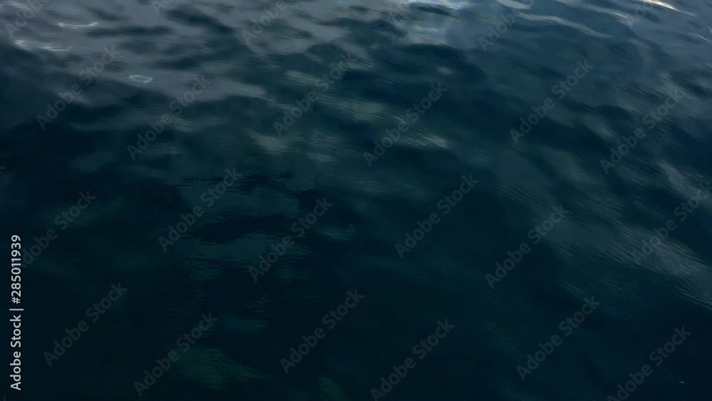Top down aerial view of ocean water surface Top down aerial view of ocean water surface