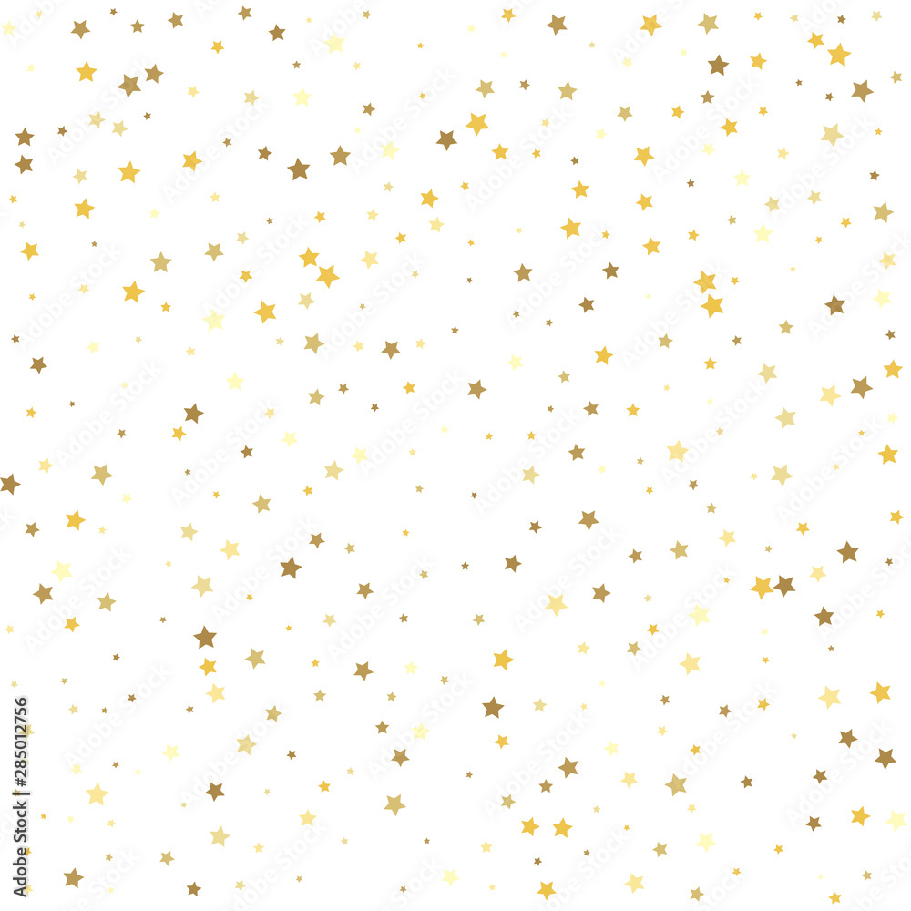 Christmas stars background vector, flying gold sparkles confetti. Gold flying stars confetti magic cosmic christmas vector. Christmas stars background vector, flying gold sparkles confetti. Gold flying stars confetti magic cosmic christmas vector.