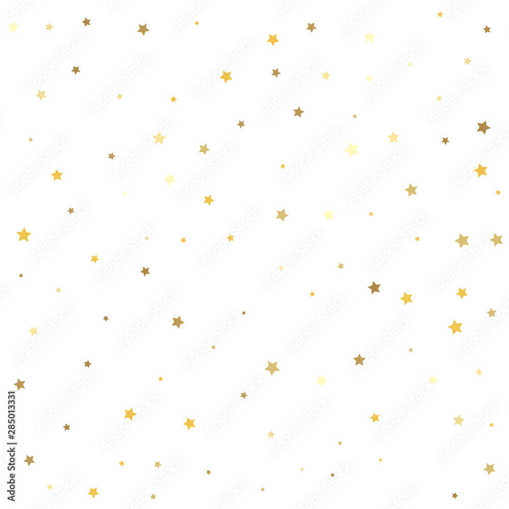 Vector illustration. Christmas stars background vector, flying gold sparkles confetti. Vector illustration. Christmas stars background vector, flying gold sparkles confetti.