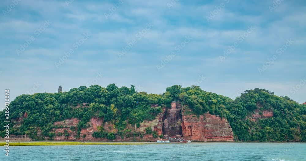 The scenery of the Great Buddha Scenic Area in Leshan, Sichuan Province, China The scenery of the Great Buddha Scenic Area in Leshan, Sichuan Province, China