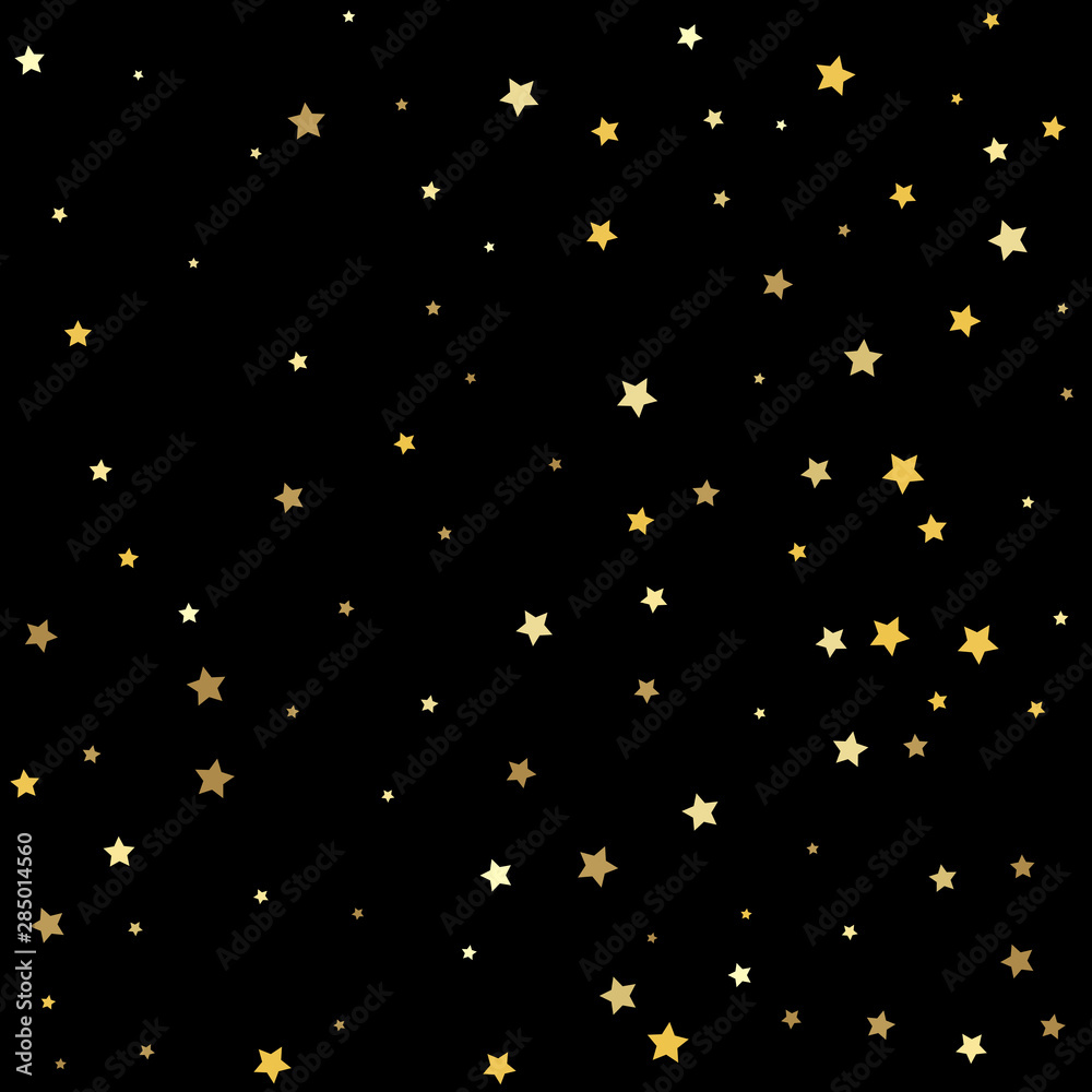 Shiny background. Gold stars. Shiny background. Gold stars.