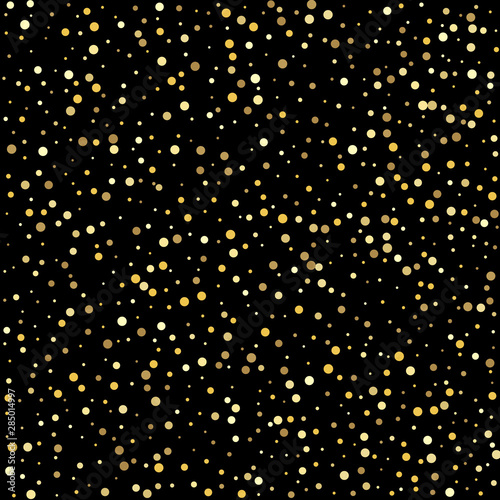 Gold dots. Vector illustration.