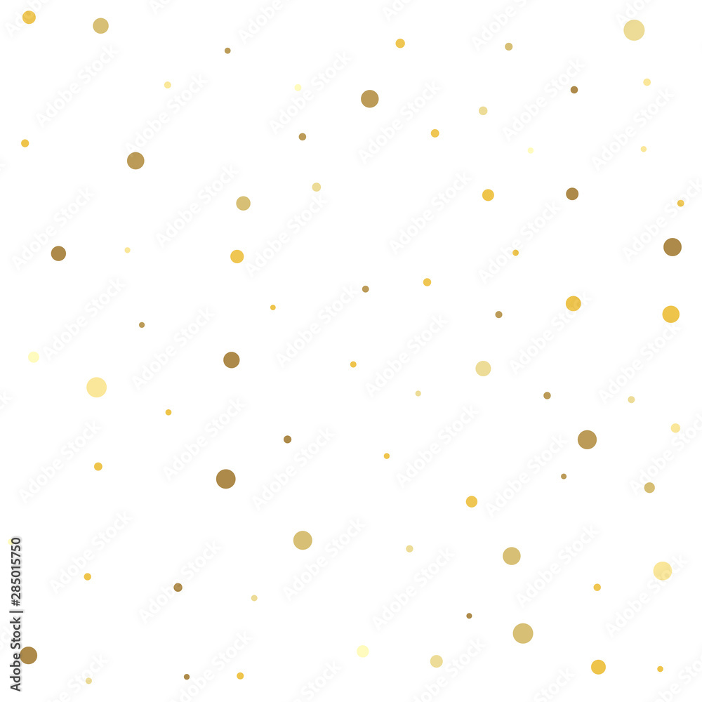Holiday party decor. Abstract pattern of random falling gold dots. Holiday party decor. Abstract pattern of random falling gold dots.