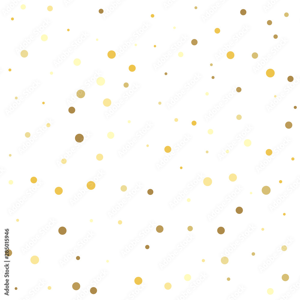 Gold dots on a white background. Golden dots on a square background. Gold dots on a white background. Golden dots on a square background.