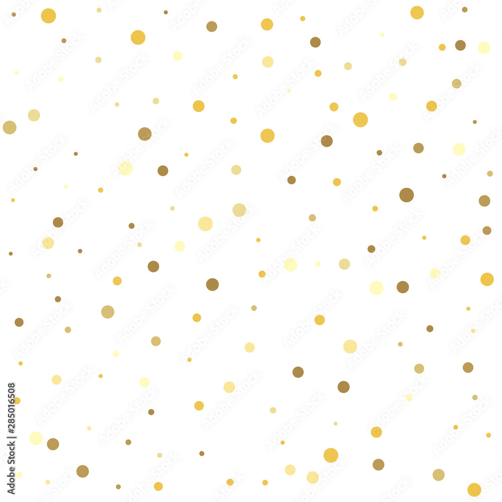 Texture of gold foil. Gold flying dots confetti magic cosmic christmas vector. Texture of gold foil. Gold flying dots confetti magic cosmic christmas vector.