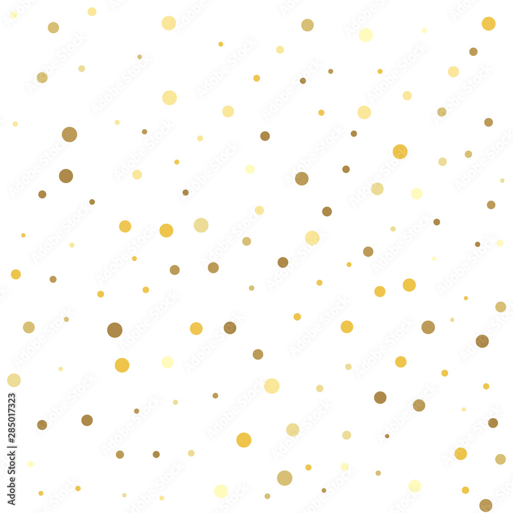 Abstract pattern of random falling gold dots. Vector illustration. Abstract pattern of random falling gold dots. Vector illustration.