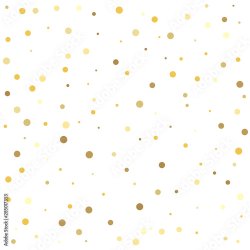 Gold dots. Gold dots on a white background.