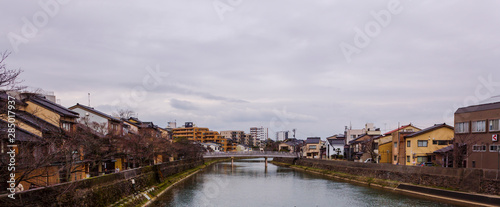 City scenery of Kanazawa Japan