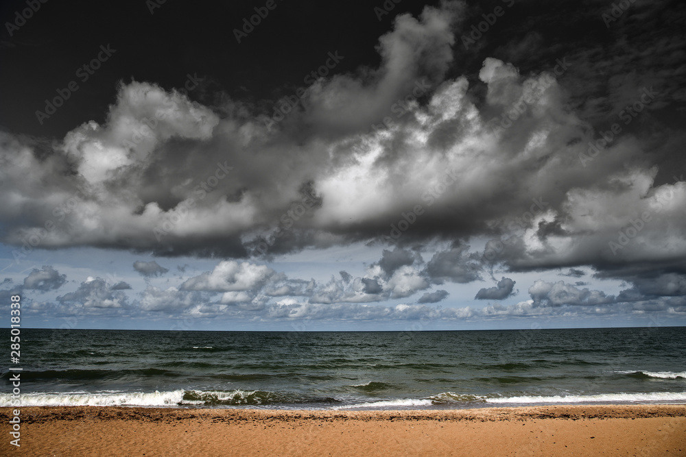 Cloudy day by Baltic sea, Liepaja, Latvia. Cloudy day by Baltic sea, Liepaja, Latvia.