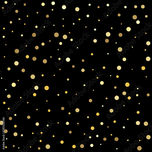 Shiny background. Golden dots on a square background.