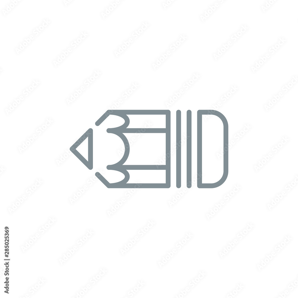 slate pencil outline flat icon. Single high quality outline logo symbol for web design or mobile app. Thin line slate pencil design logo. gray icon pictogram isolated on white background slate pencil outline flat icon. Single high quality outline logo symbol for web design or mobile app. Thin line slate pencil design logo. gray icon pictogram isolated on white background