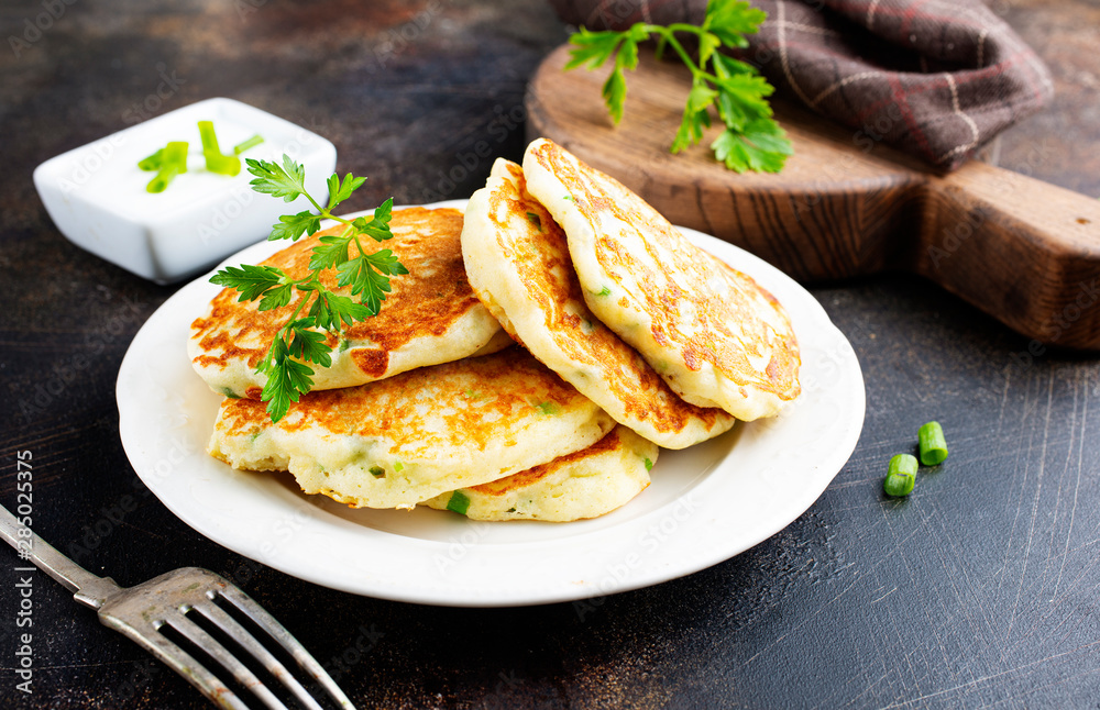 pancakes with onion